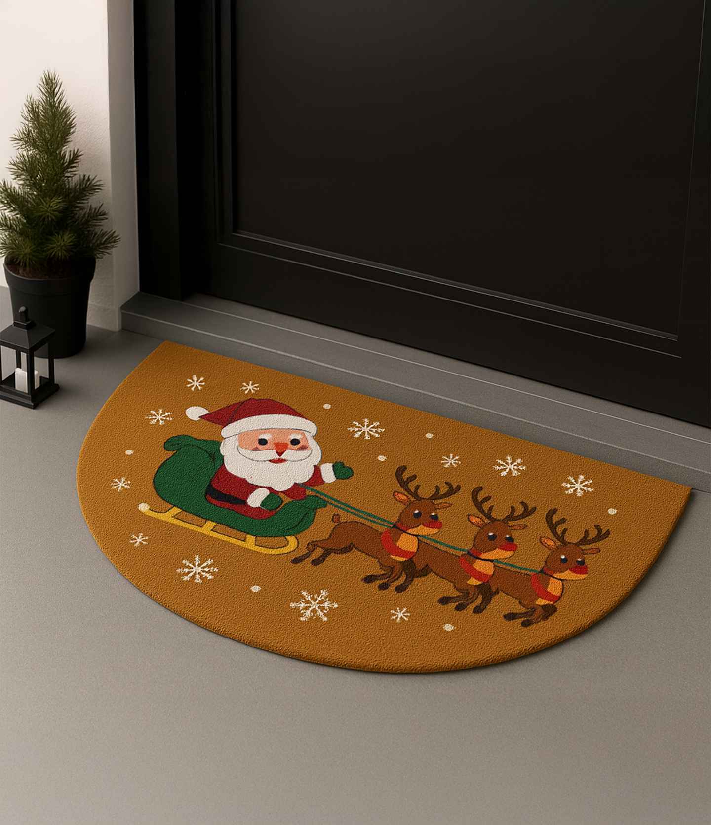Semi Circle Coir Door Mat