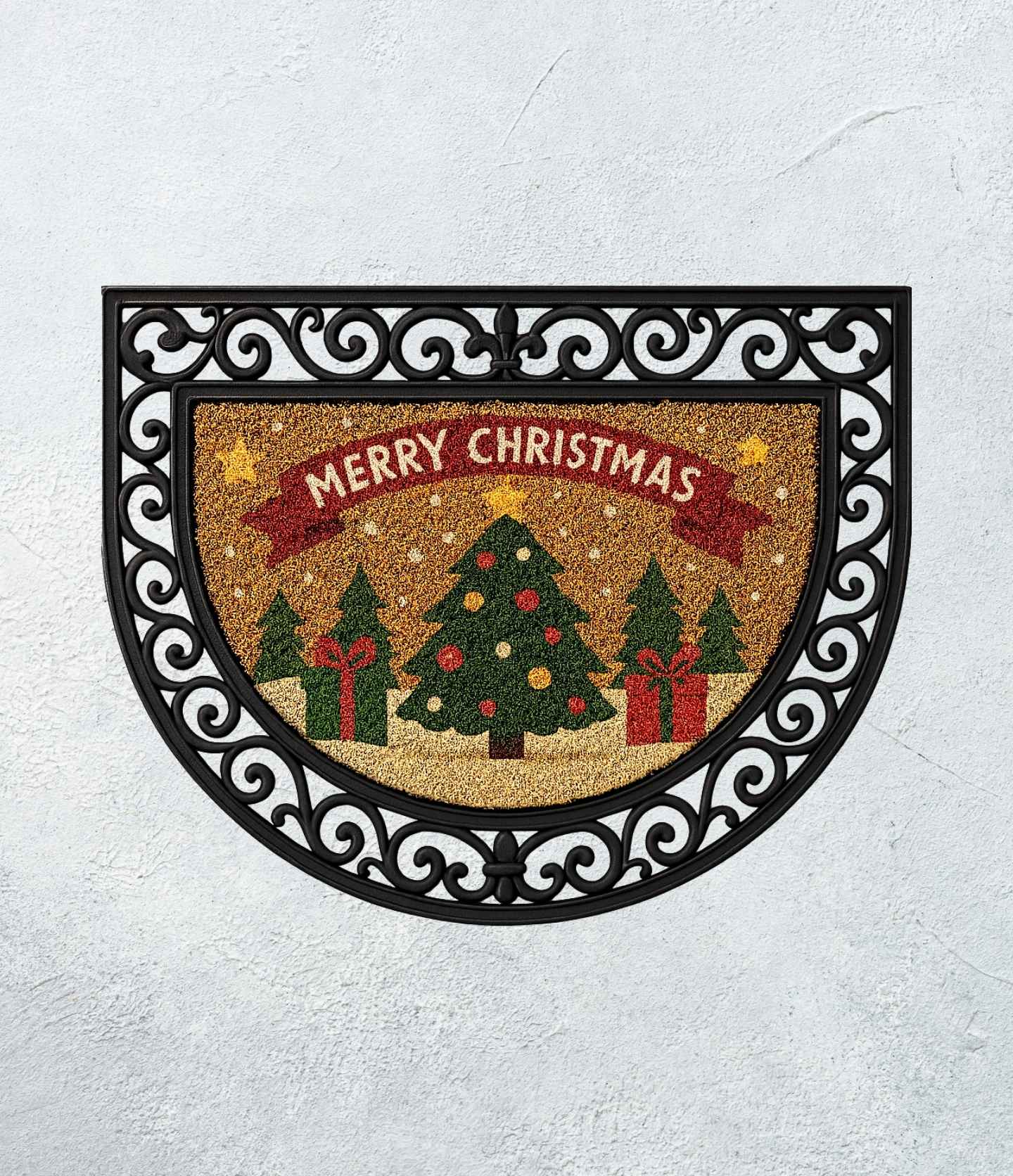 Semi Circle Rubber Frame Doormat (interchangeble)